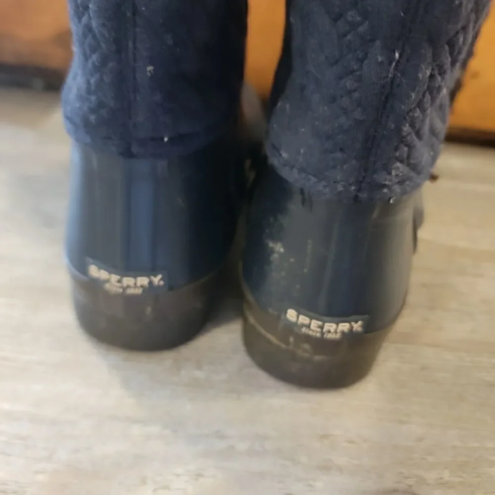 Sperry navy blue Walker fog waterproof boots size 7